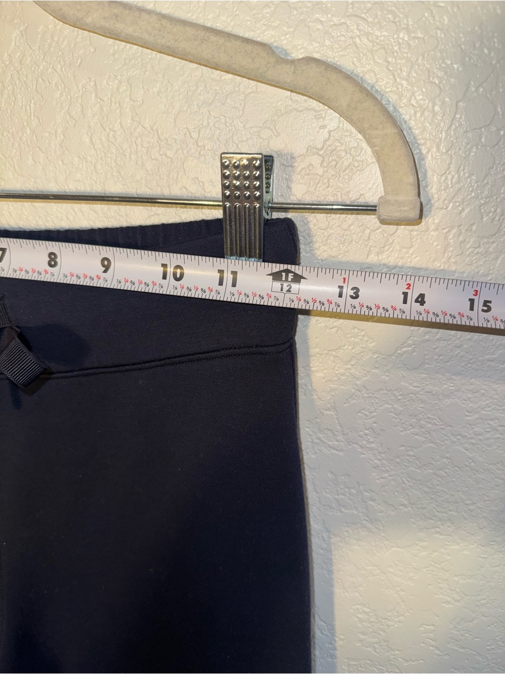 SPANX Air Essentials Navy Tie Waist High Rise Wide Leg Cropped Lounge Pants XS - Picture 6 of 7